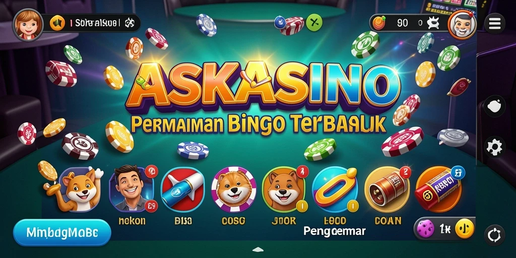 Screenshot gameplay Bingo ASKASINO yang seru dan interaktif.