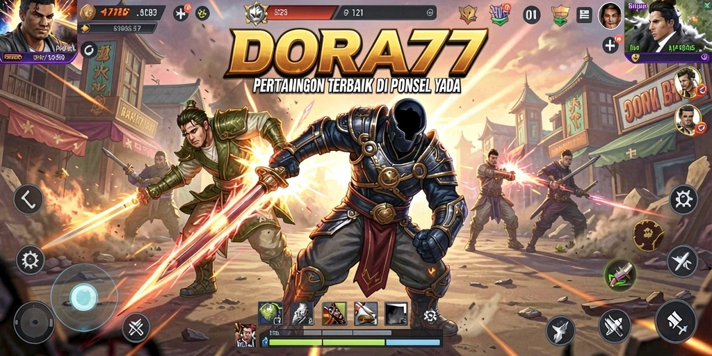 Tampilan gameplay DORA77 yang seru dan intens dalam pertarungan.