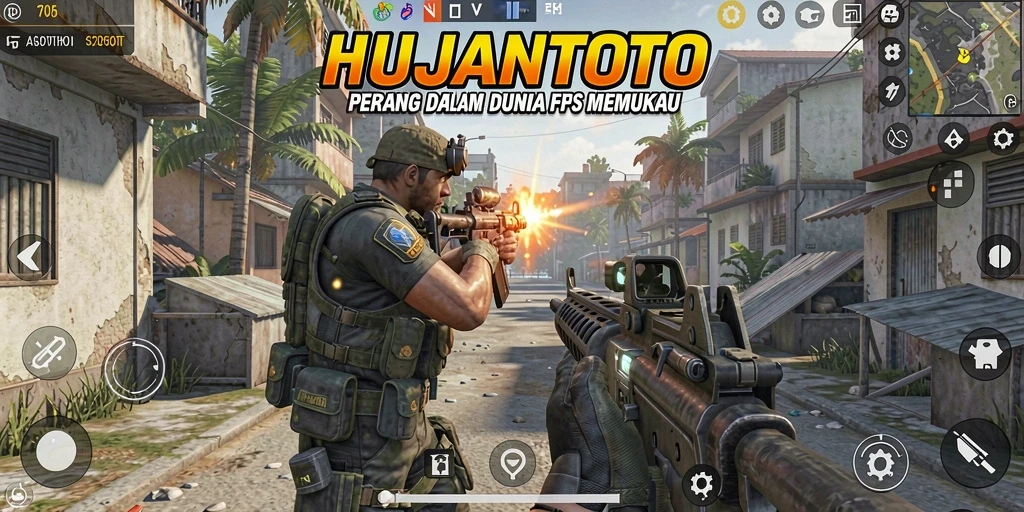 Tangkapan layar menampilkan momen mendebarkan dari gameplay HUJANTOTO.