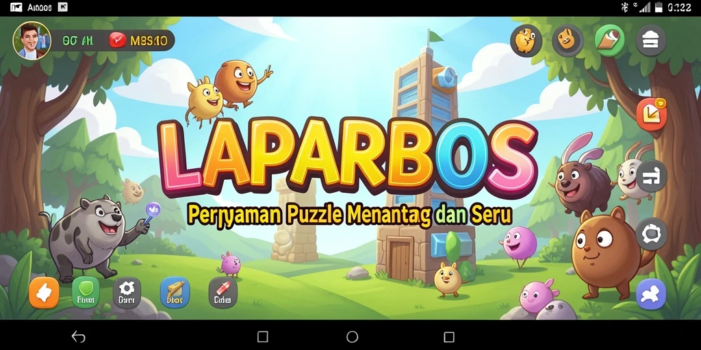 Screenshot utama LAPARBOS menampilkan gameplay menantang yang seru.