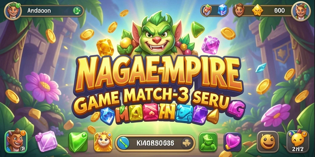 Tampilan gameplay NAGAEMPIRE yang menarik dan penuh warna.