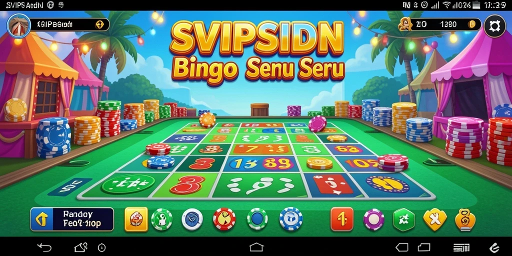Tampilan gameplay seru di SVIPSIDN saat bermain Bingo.